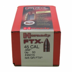 HORNADY 45015 FTX BULLETS .45/.458 325GR 50 Stk