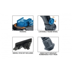 UTG Super Duty Bi-pod with QD Lever Mount, Height 6.0”- 8.5”TL-BP98Q