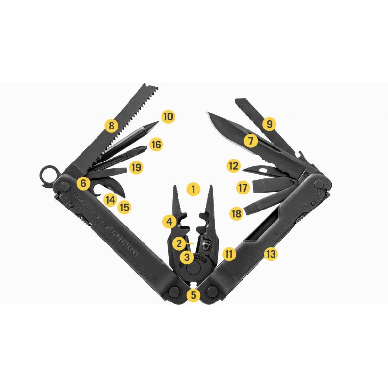 Punzone C4 Leatherman In Acciaio 410HC Nero, Per MUT EOD E Super Tool 300 EOD